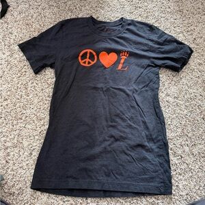 Black Peace Love tiger T-Shirt